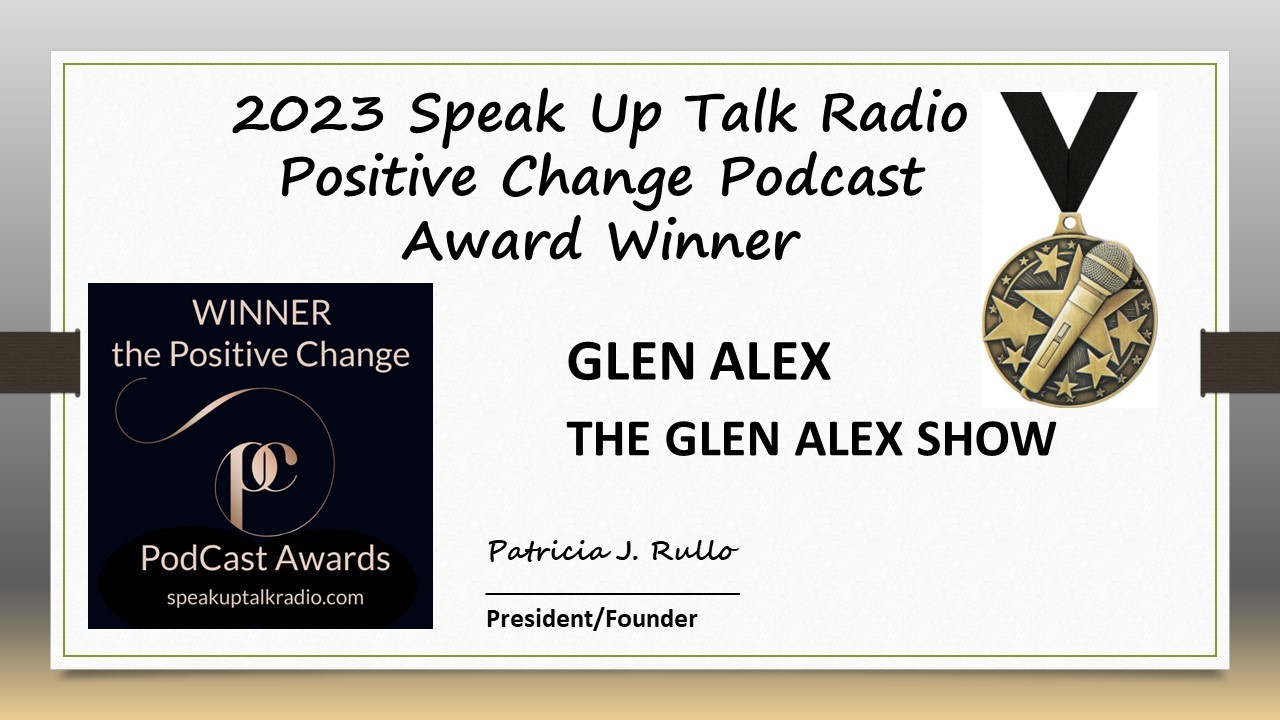 The Glen Alex Show, Glen Alex, Living In Total Health, Positive Change Podcast Award Winner, Indie Book Award Winner, Excellence Book Award Winner, health and wellness, psychology