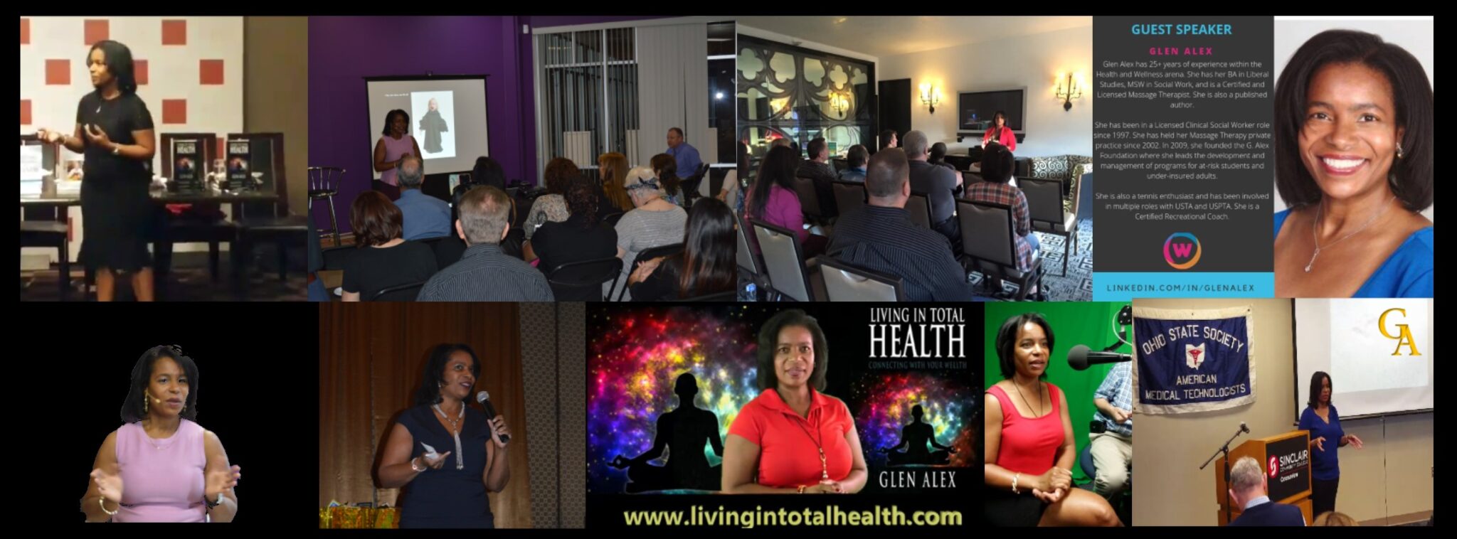 Glen Alex, Author of Living In Total Health, Host of The Glen Alex Show, LCSW, Wellth Counselor, Speaker