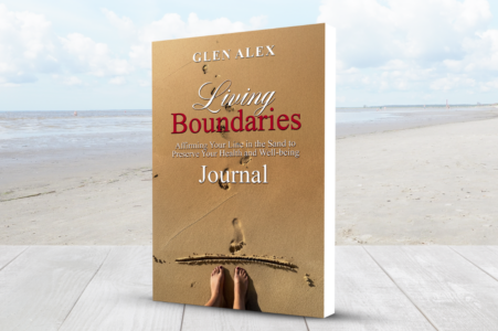 Glen Alex, LCSW, Author, Living Boundaries Journal, Firebird Book Awards, Mental Health, Health & Wellness, Book Cover Design, Healthy Boundaries